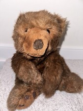 Russ Berrie Grreat Grizzly Brown Bear Plush Stuffed Animal Soft Floppy 16  Great