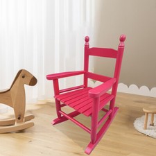Kids' Wooden Rocking Chair for Indoor  Outdoor Use   Durable  Comfortable