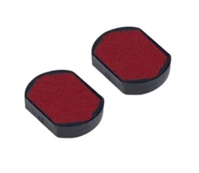 Ideal 170R Replacement Ink Pad Red Ink Package of 2 Pads
