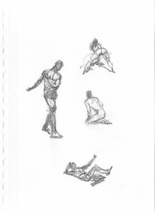Mike Hoffman Original Pencil Art comic artist Personal Notebook 2013 402a