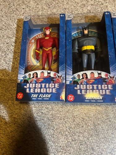 2003 JUSTICE LEAGUE Figures DC Comics 10" Mattel FLASH BATMAN LANTERN SUPERMAN - Picture 3 of 8