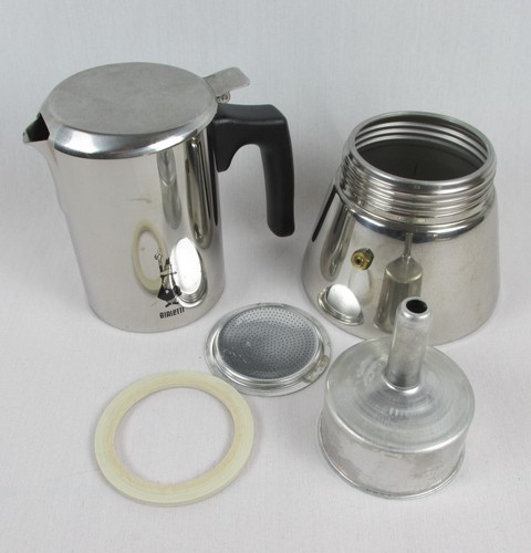 Bialetti Italian Coffee Maker Moka Pot Espresso 4 Cup Stovetop Stainless Steel - Picture 21 of 21