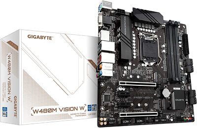 Gigabyte W480M Vision W LGA1200 Support Intel 10/11th core w1200 w1300