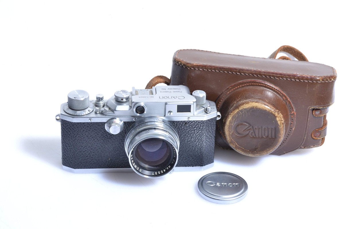 Canon III 35mm Rangefinder camera w/Serenar 50mm f1.9 lens+case+