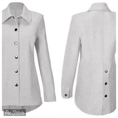 CAbi 5855 ATC Calvary Snap Button Front Jacket Shoulder Pads