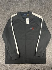 Black Polo Ralph Lauren Full Zip Track Jacket NWT New 2XLT Red Pony