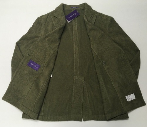 Chaqueta Blazer de Doble Pecho Purple Label Ralph Lauren Luxe Terry Royal King - Imagen 9 de 16