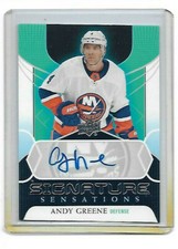 ANDY GREENE SIGNATURE SENSATIONS AUTOGRAPH 2020-21 UPPER DECK SERIES 1