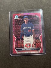 2023 Bowman Chrome Prospects Fuchsia and Pink Vapor Refractor Hendry Chivilli