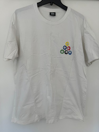 Stussy Pool Billard Herren Tee T-Shirt weiß - Bild 2 von 3