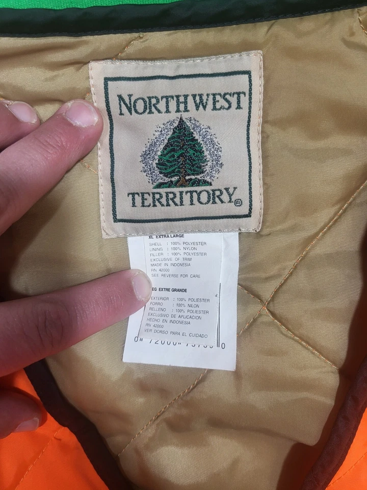 Northwest Territory Adult Size XLarge Orange Insulated Hunting Vest - Image 2 of 4