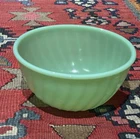 Vintage Fire-King Jadeite swirl glass mixing bowl
