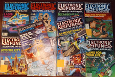Vtg Electronic Fun w Computers & Games Magazine Lot 1983-1984 Atari Coleco 10x