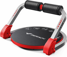 Ab Machine Sit Up Exercise Equipment w/ Adjustable Resistance Auto Rebound