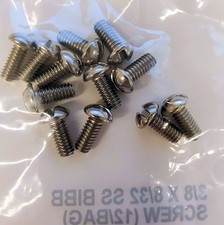 Lincoln Products 3/8" x 8/32" 12 Steel Bibb Screws, 144 Pack
