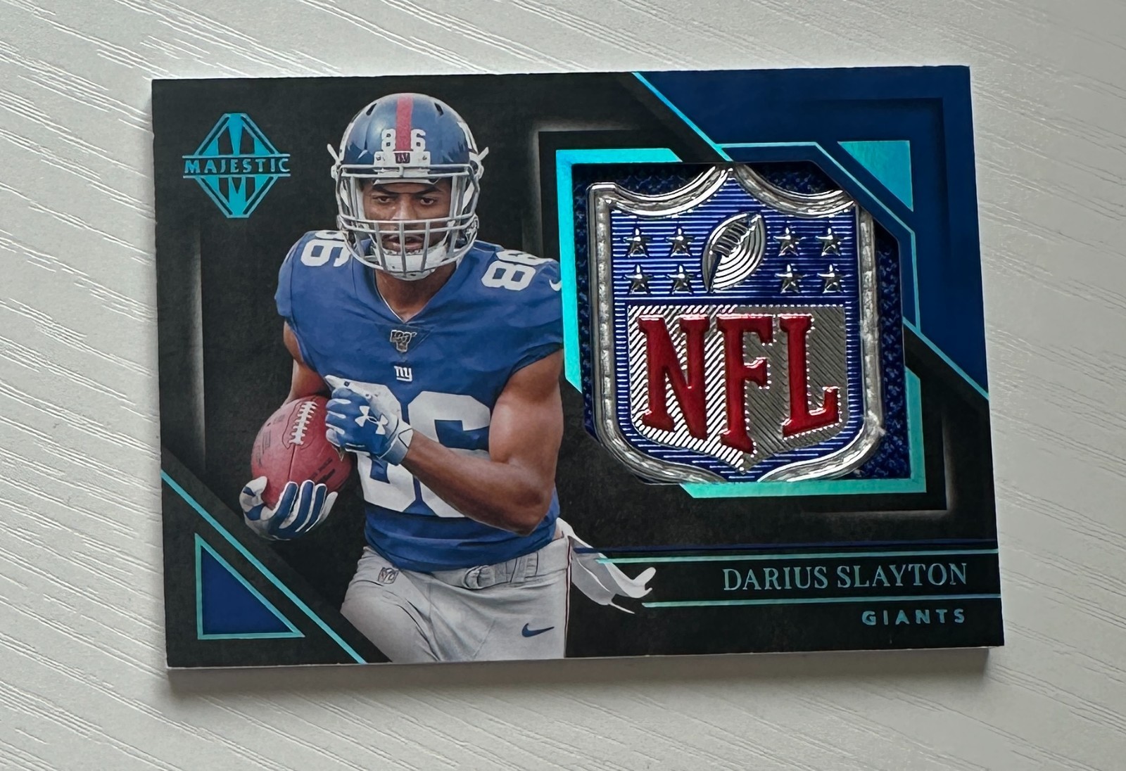 2019 Panini Majestic Majestic Rookie Materials Platinum Darius Slayton 1/1 X359