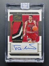 2021-22 Panini One And One Toni Kukoc GOLD Game-Worn Patch Auto 07/10≈1/1 JSY#