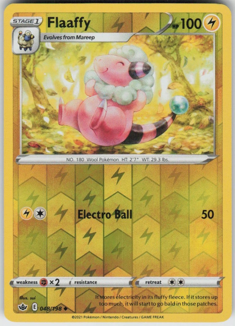 Reverse Holo Flaaffy 048/198 Uncommon Chilling Reign Near Mint