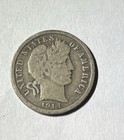 1914-D Barber Dime Coin — photo 1