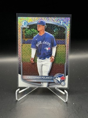 2025 Bowman Chrome Mega Box Mojo Refractor BCP-162 Christopher Polanco Blue Jays