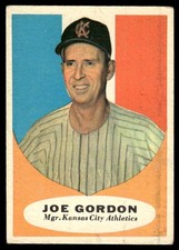 1961 Topps Joe Gordon Kansas City Athletics #224