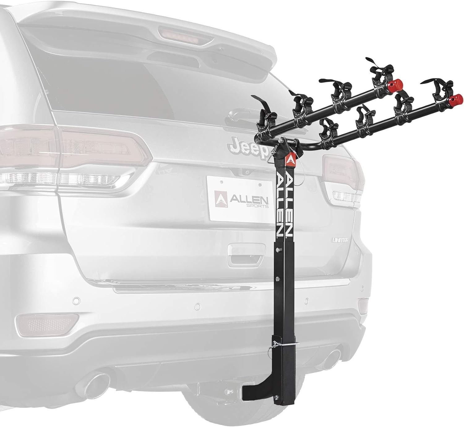 Sports Deluxe 4-Bike Hitch Mount Rack (2-Inch Receiver) , Black