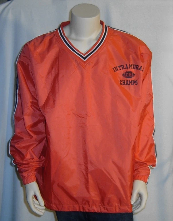INTRAMURAL Champs Jacket Mens Sizes Football Red Nylon Pullover