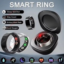 New R09 Smart Ring Men Women with Charging Ca...