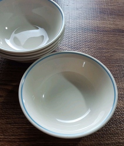 Vintage Corelle First of Spring / Blue Lilly 6-1/4" Cereal/Soup Bowls - Set of 5 - Picture 1 of 8