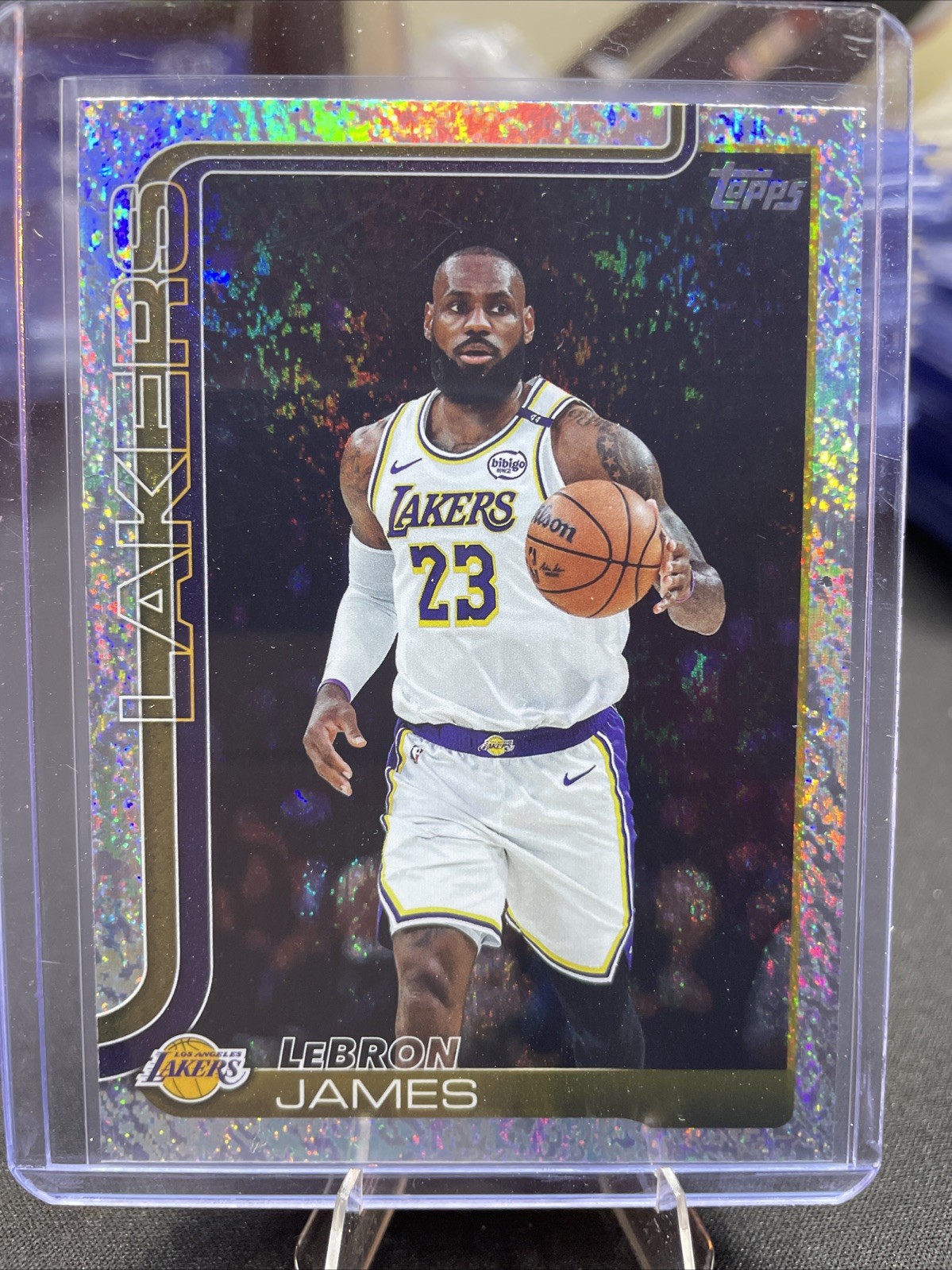 2025-26 Topps Basketball- LeBron James Sandglitter Foil SP #150