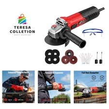 Angle Grinder 10 Amp, 4-1/2 inch Power Angle Grinder Tools with 13000 RPM, 12...