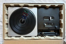 Wii DJ Hero Turntable and Game In Box Used Condition Missing Remote Panel Cover
