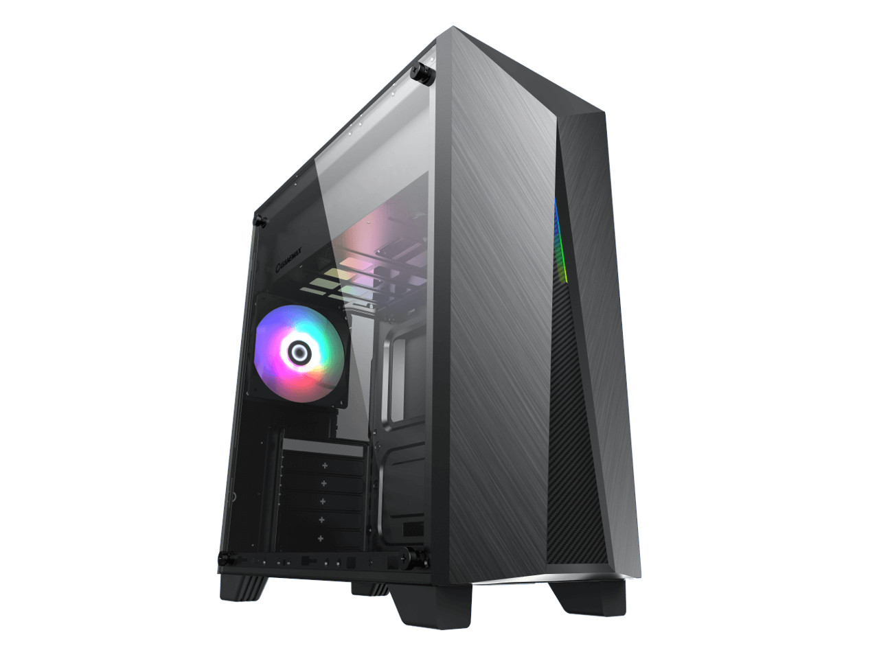 GAMEMAX Gamemax Nova N6 Черная сталь закаленное стекло ATX Mid Tower Gaming 20990₽