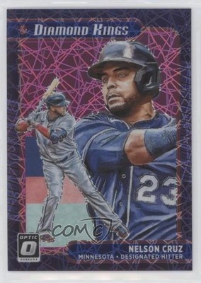 2021 Panini Donruss Optic Diamond Kings Pink Velocity Prizm /249 Nelson Cruz 9o3