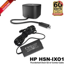 HP Thunderbolt Dock G2 USB-C With 120W AC Power Adapter HSN-IX01 2UK37UT ABA