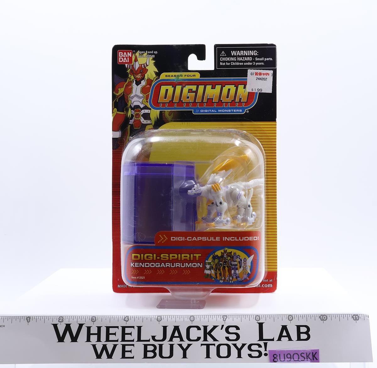 Digi-Spirit Kendogarurumon W/Digi-Capsule Digimon Season 4 Bandai