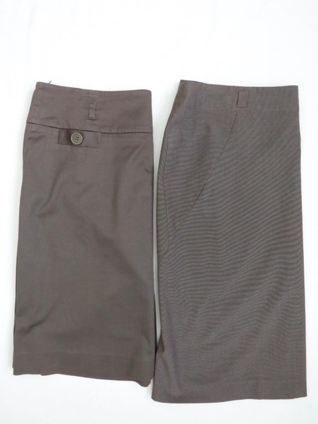 Jane Lamerton Womens Sz 12 Skirts x2 Brown Knee Length Straight Styles
