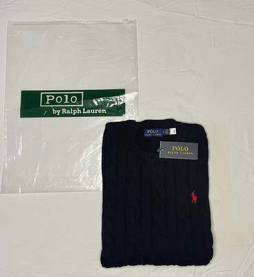Polo Ralph Lauren Pullover Cable Knit schwarz   Gr. M. NEU mit Etikett