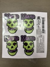 Misfits Style Sticker Logo PACK OF 4 laptop Bumper Band Rock Vinyl