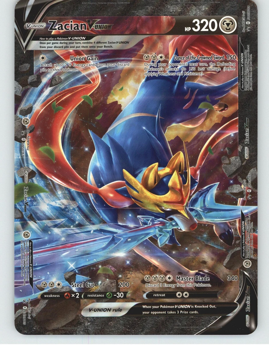 Zacian V-Union Pokémon TCG Cards for sale | eBay