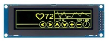 New 16 pin OLED Display 3.12" SPI LCD 256x64 Graphics SSD1322 Arduino YELLOW