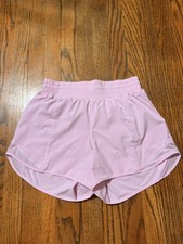 Lululemon Hotty Hot High Rise Shorts purple Lined Size 6 with 4" Inseam