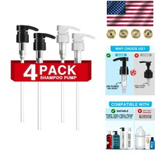 4-Pack Pump Dispenser Set for Salon  Home Use - Fits 1.1 Inch Bottles