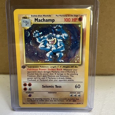 1st Edition Machamp 8/102 Deck Exclusives Holofoil