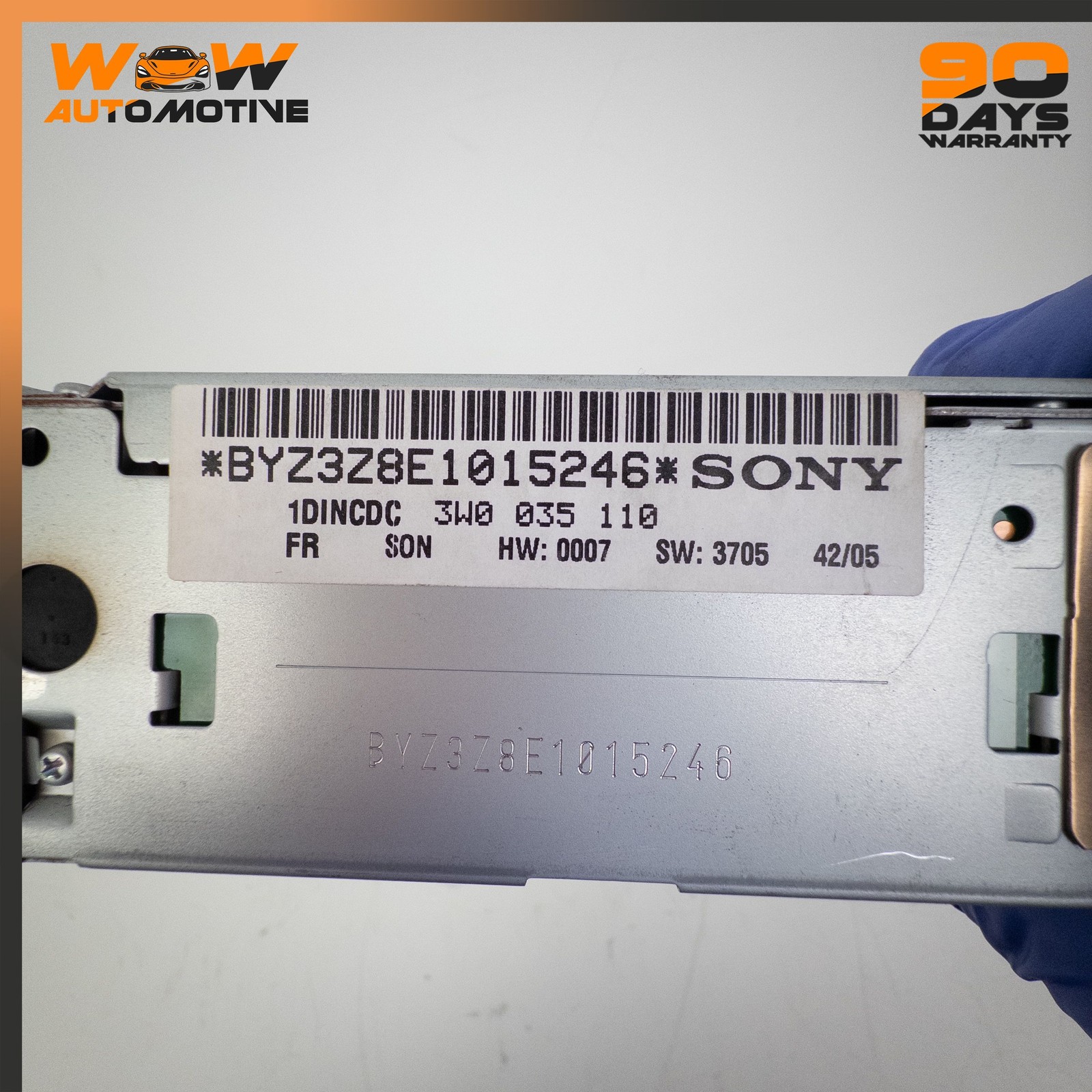 04-13 BENTLEY CONTINENTAL FLYING SPUR 6 DISC CD CHANGER PLAYER ASSEMBLY OEM
