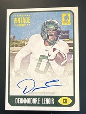 2021 Onyx Vintage Autograph Rookie Blue Ink /400 Deommodore Lenoir 49ers Oregon 