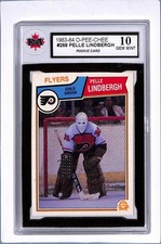 1983-84 O-Pee-Chee Pelle Lindbergh Rookie KSA 10 (Free Shipping $100+) BCGA2