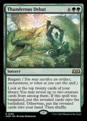[MTG] Thunderous Debut (Foil) (0190) (WOE) LP-HP