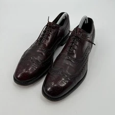 Allen Edmonds McAllister Shoes Mens Size 9.5 C Oxford Brogue Leather Made USA