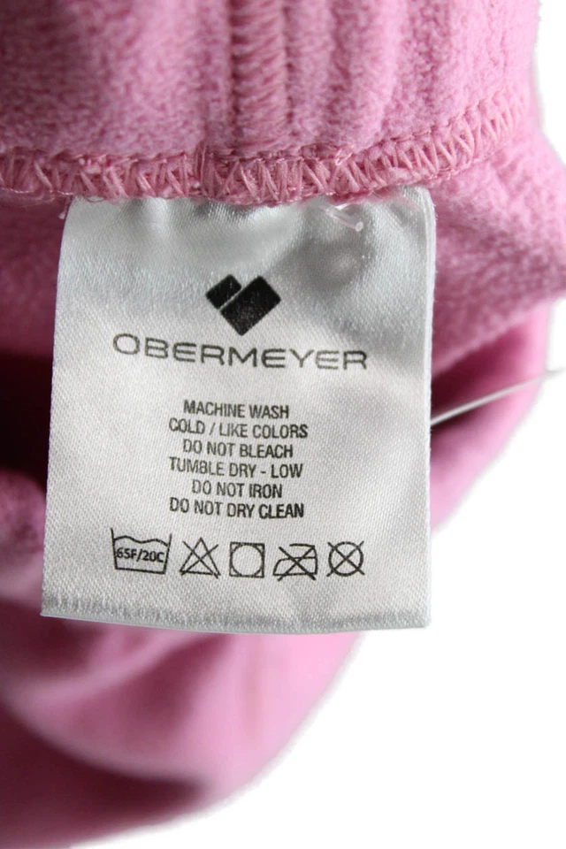 Pantalones deportivos elásticos Obermeyer para niñas rosa talla M Foto 3 de 4